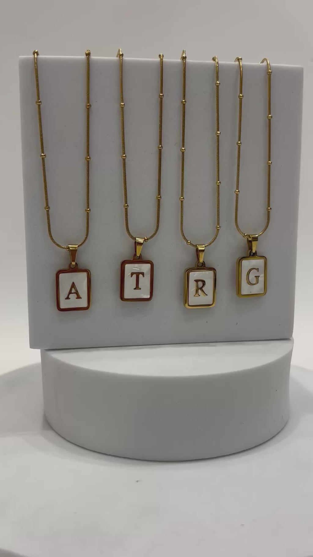 Initial necklace