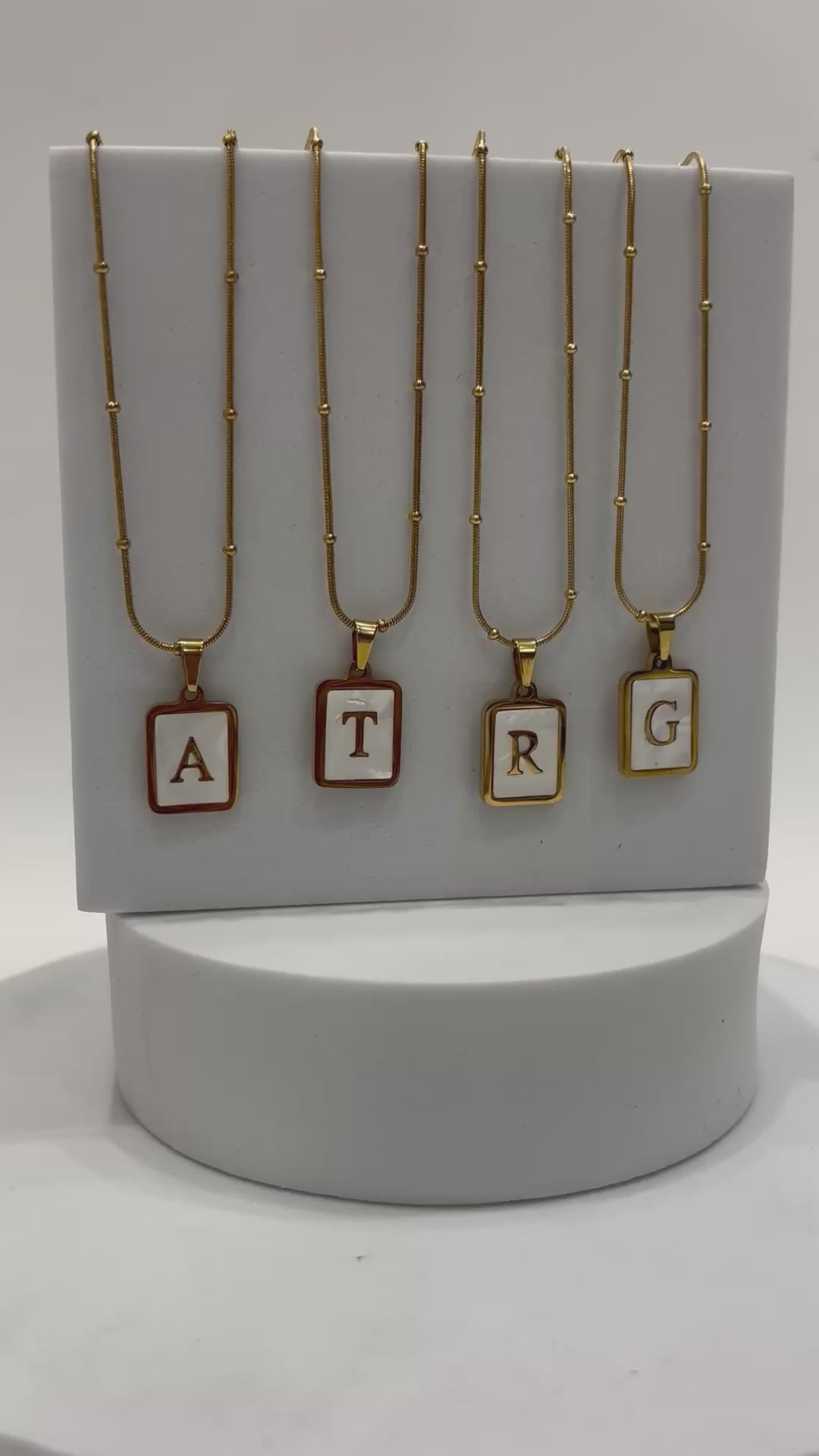 Initial necklace